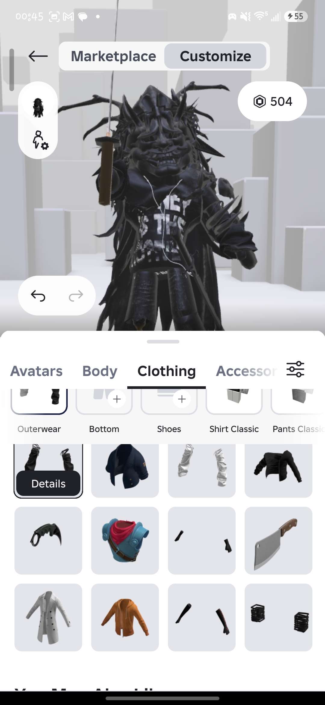 продажа аккаунта к игре Roblox