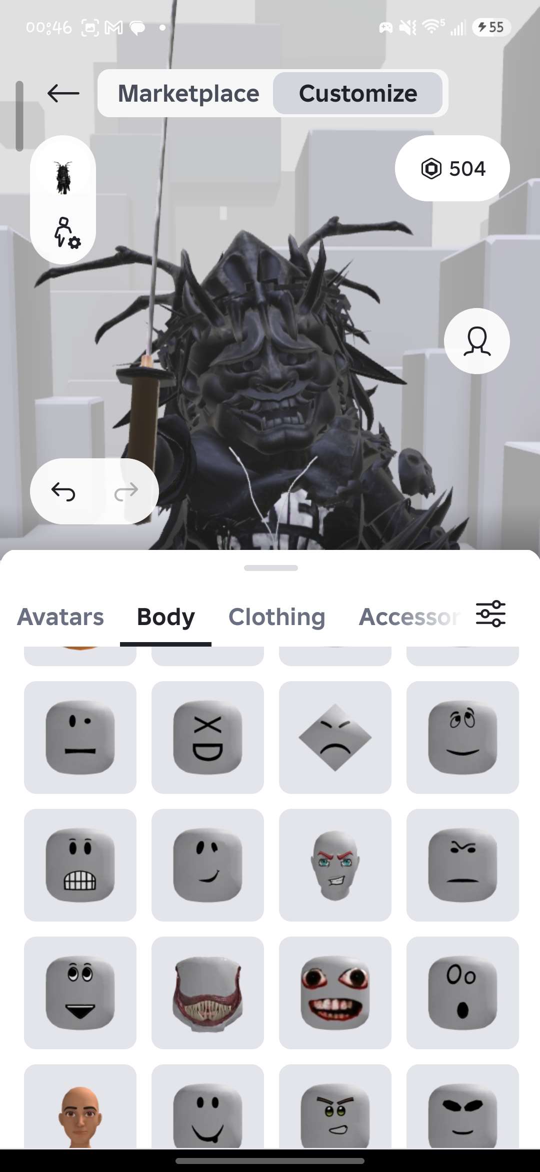 продажа аккаунта к игре Roblox
