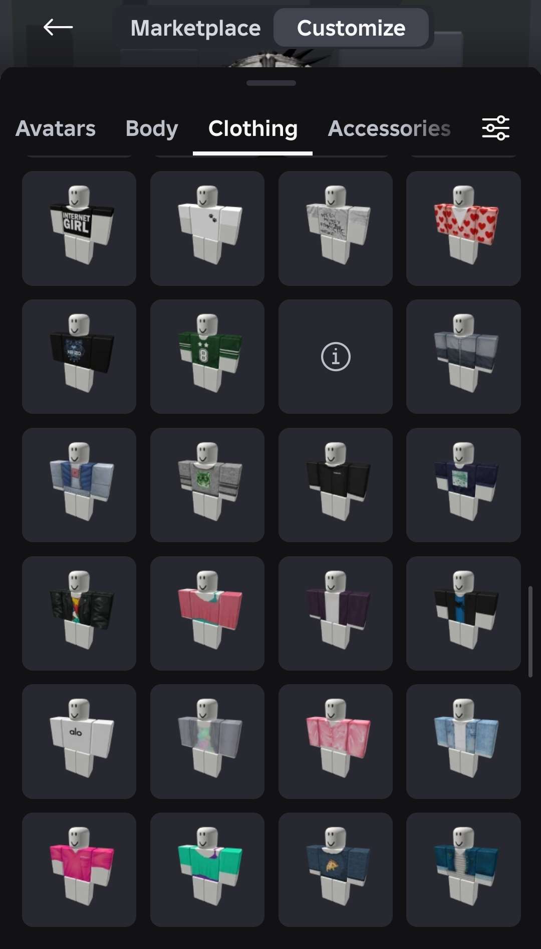 продажа аккаунта к игре Roblox