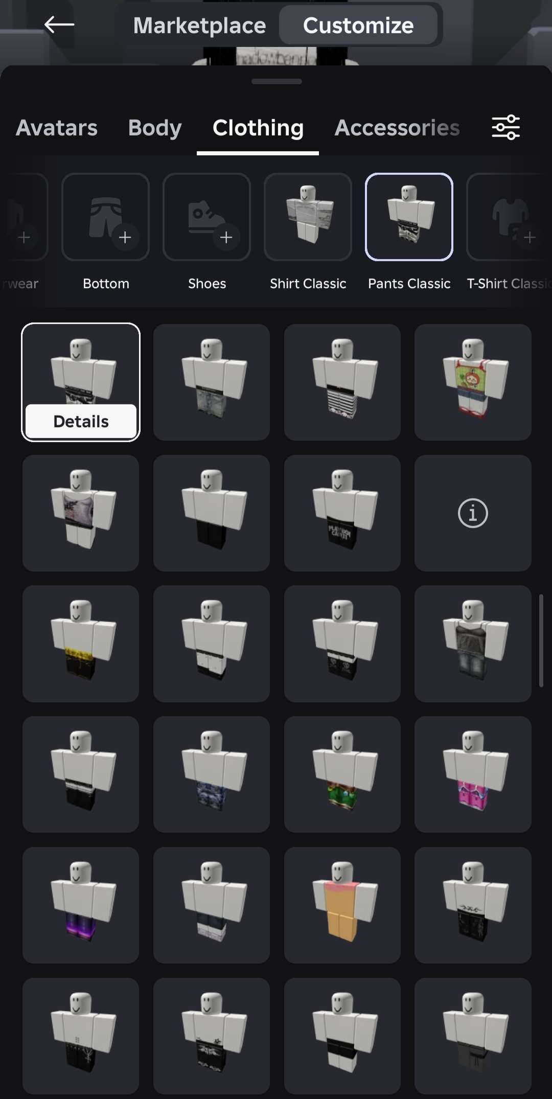 продажа аккаунта к игре Roblox