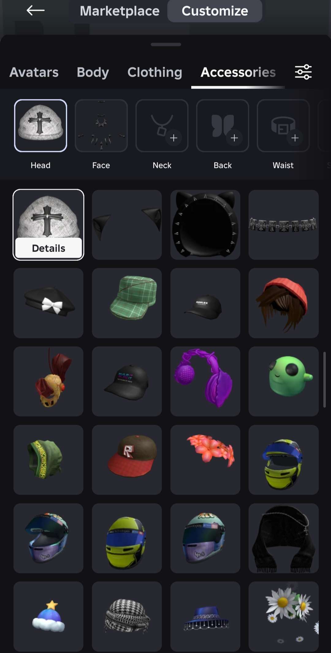 продажа аккаунта к игре Roblox