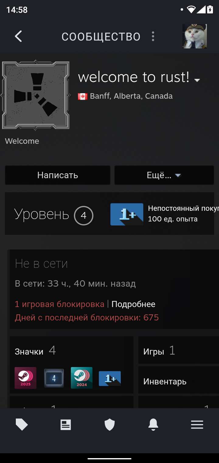 продажа аккаунта к игре Rust