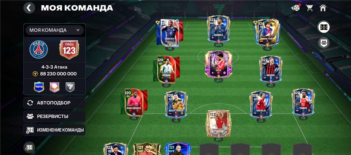 продажа аккаунта к игре FIFA Mobile