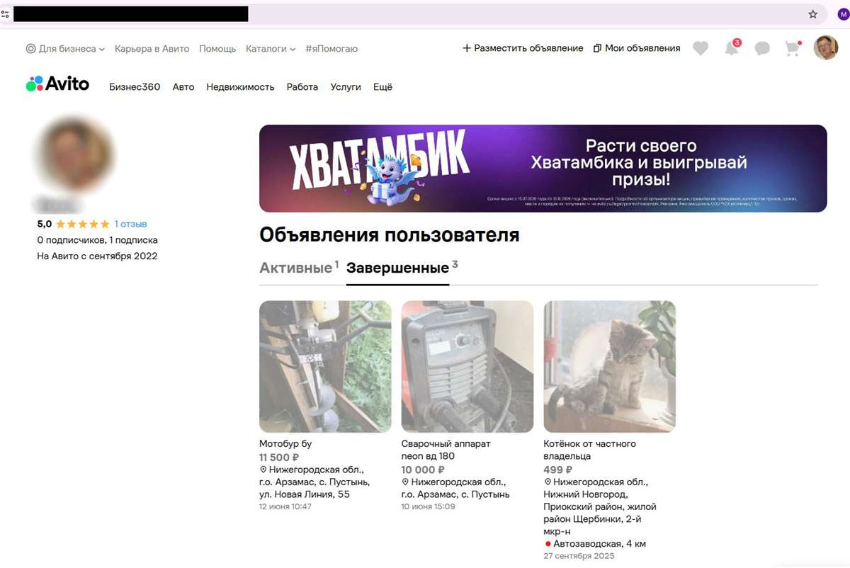 продажа аккаунта к игре Avito