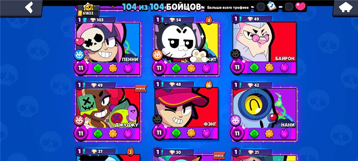 продажа аккаунта к игре Brawl Stars