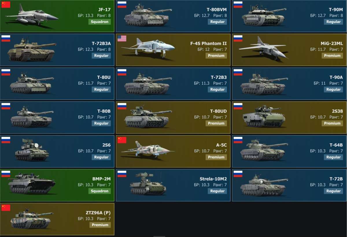 продажа аккаунта к игре War Thunder