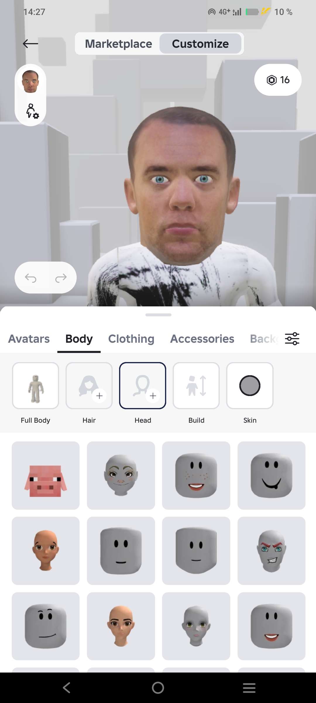 продажа аккаунта к игре Roblox