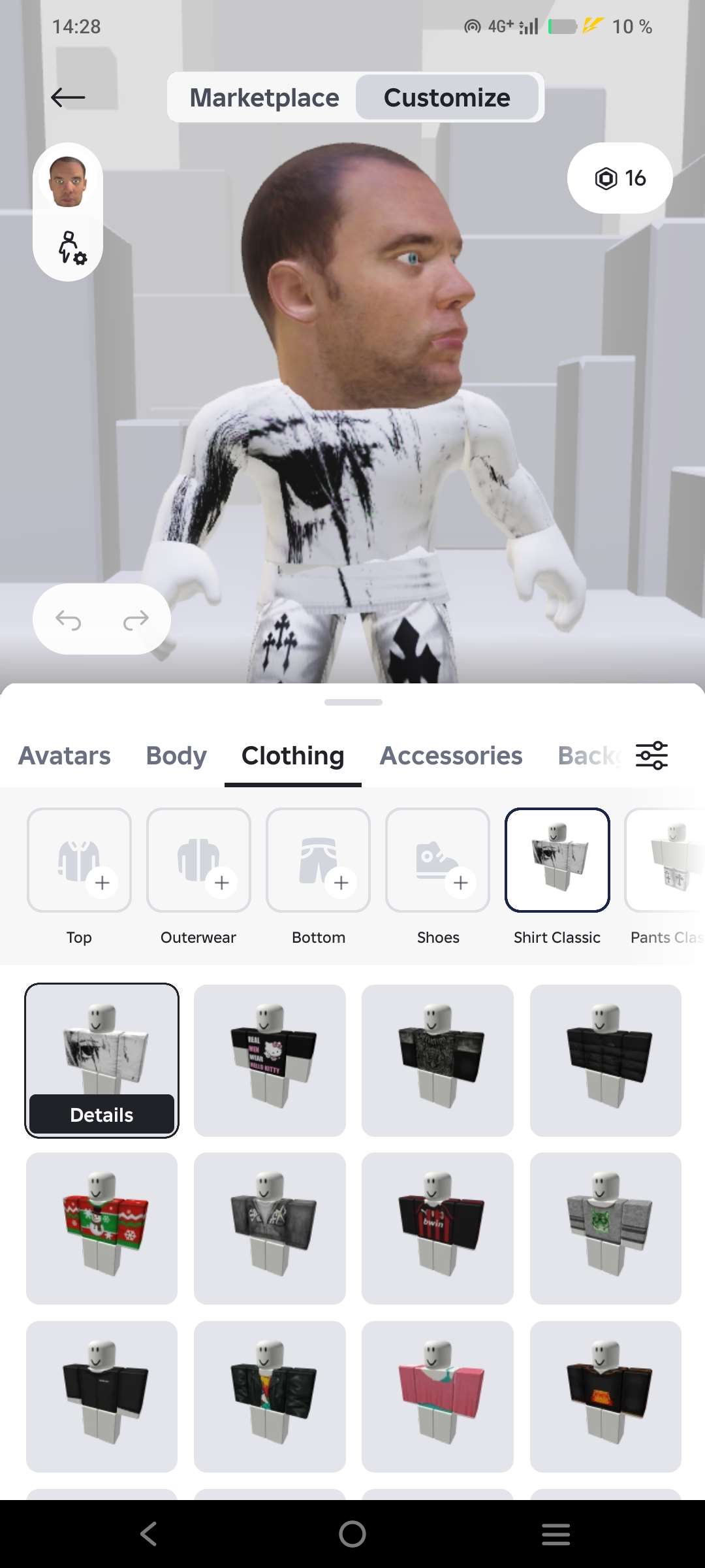 продажа аккаунта к игре Roblox