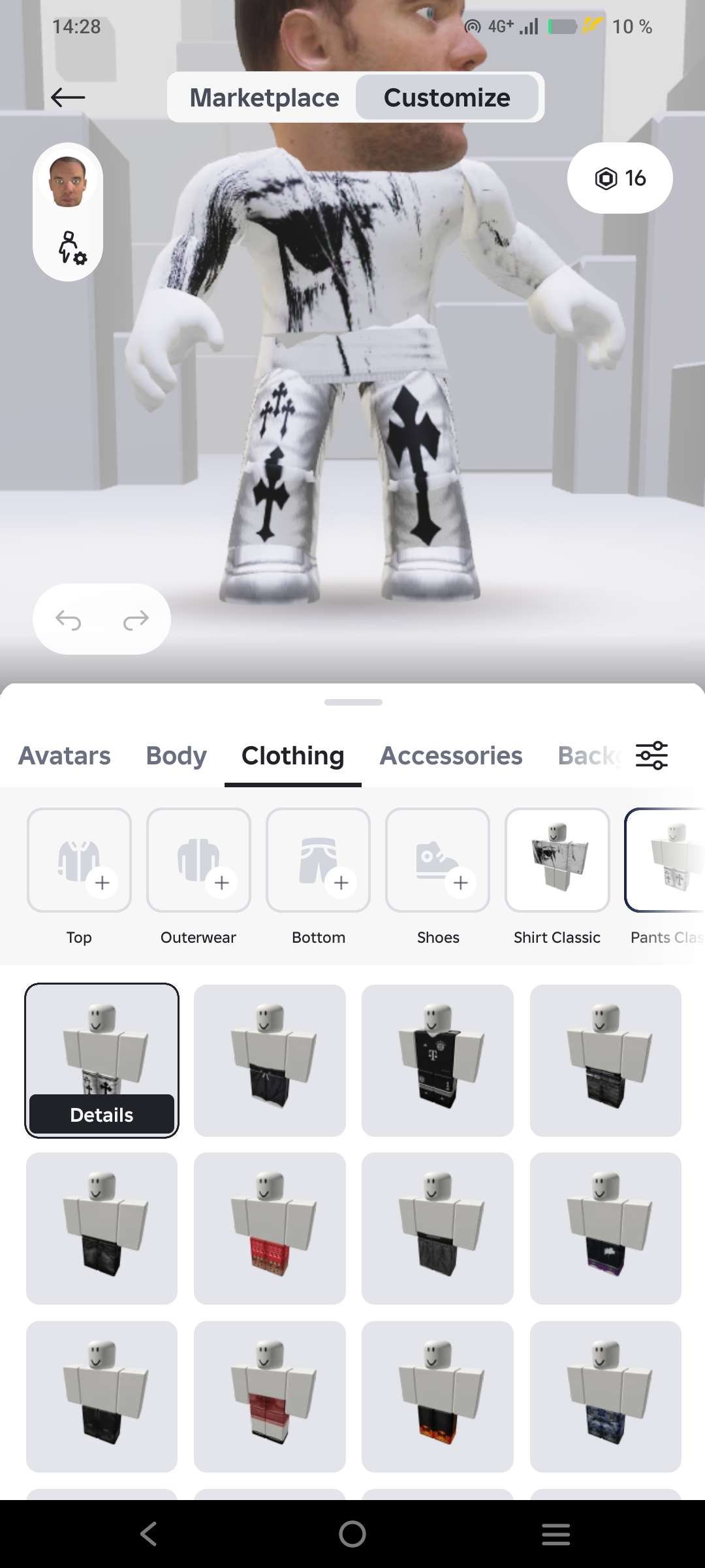 продажа аккаунта к игре Roblox