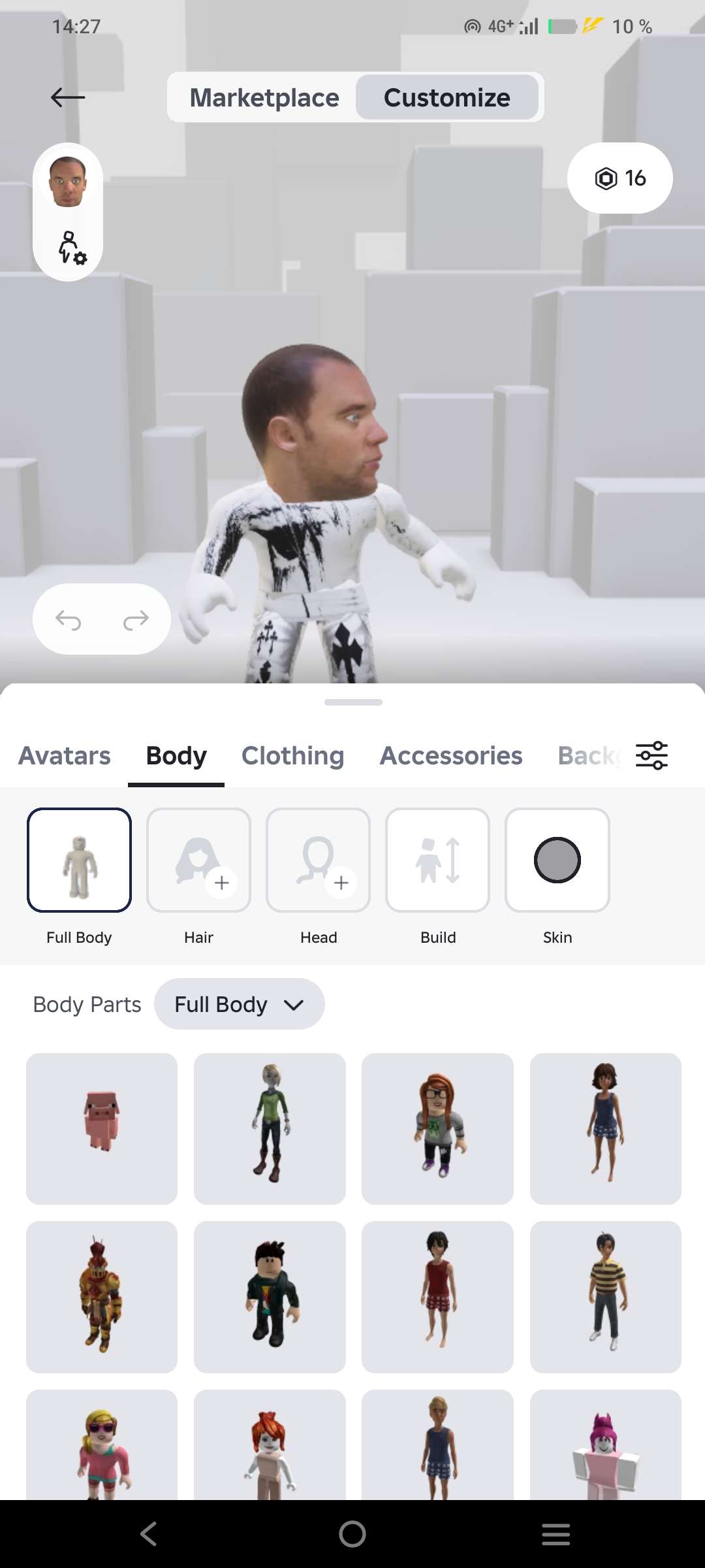 продажа аккаунта к игре Roblox