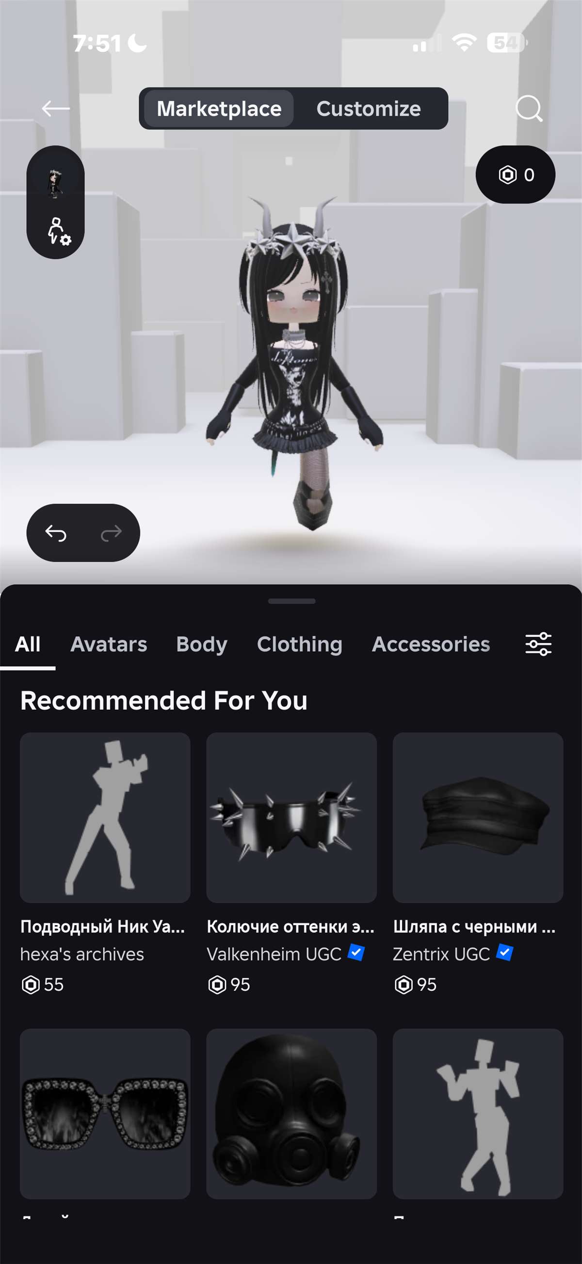 продажа аккаунта к игре Roblox