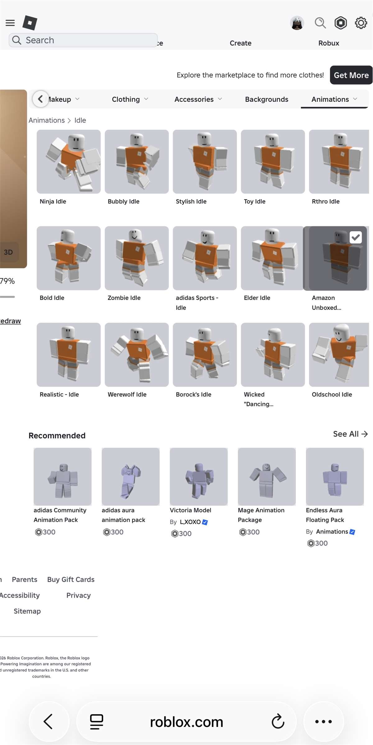 продажа аккаунта к игре Roblox