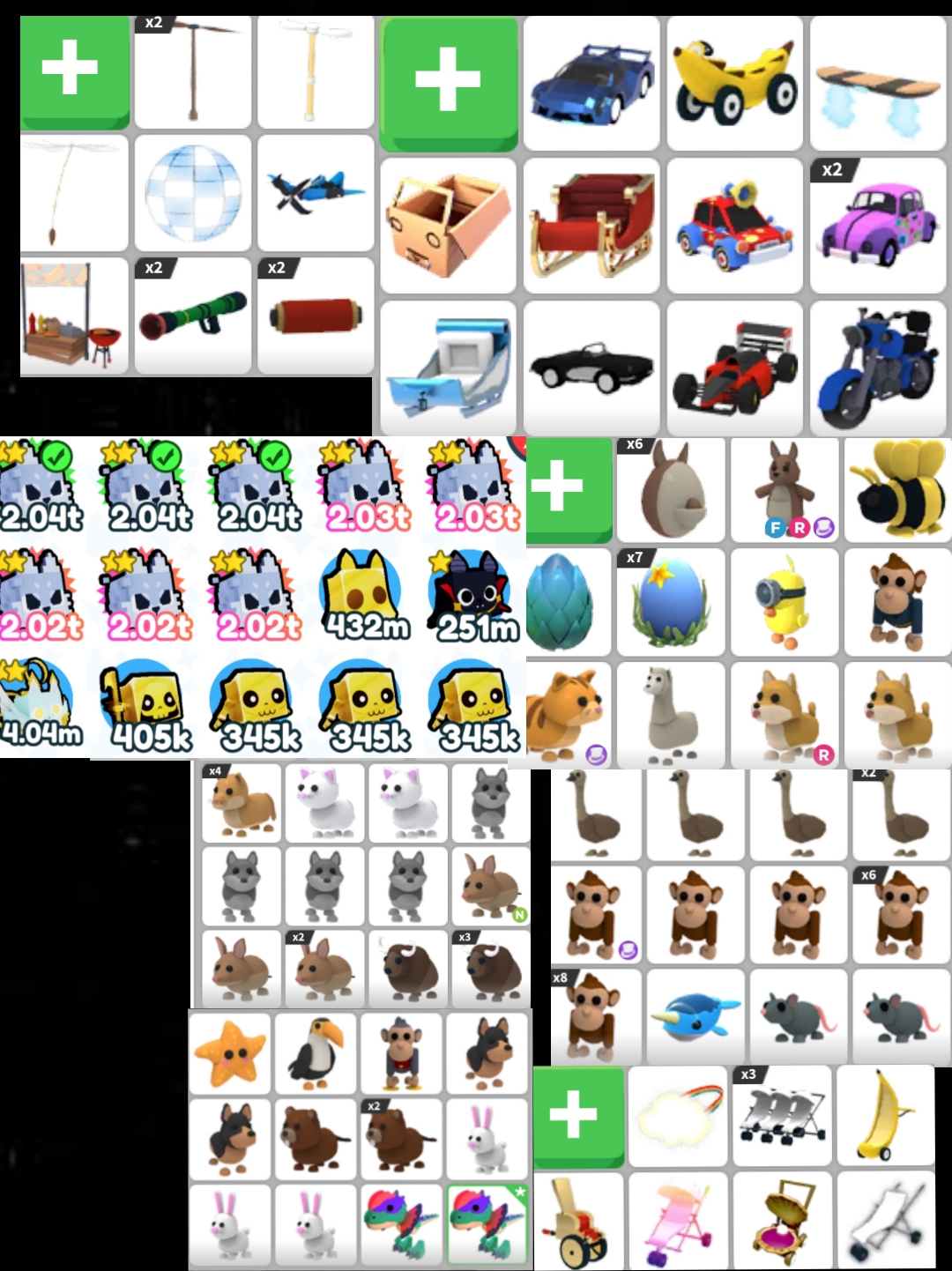 продажа предметов, вещей Eggs and pets - Предметы, вещи в Roblox