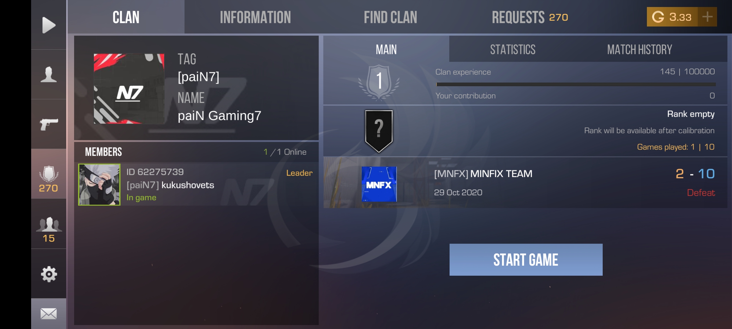 продажа предметов, вещей Продам клан [paiN7] - Кланы в Standoff 2