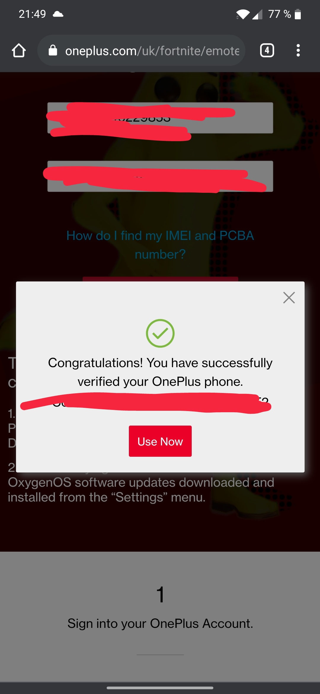 продажа предметов, вещей Код Oneplus - Коды, Скины в Fortnite