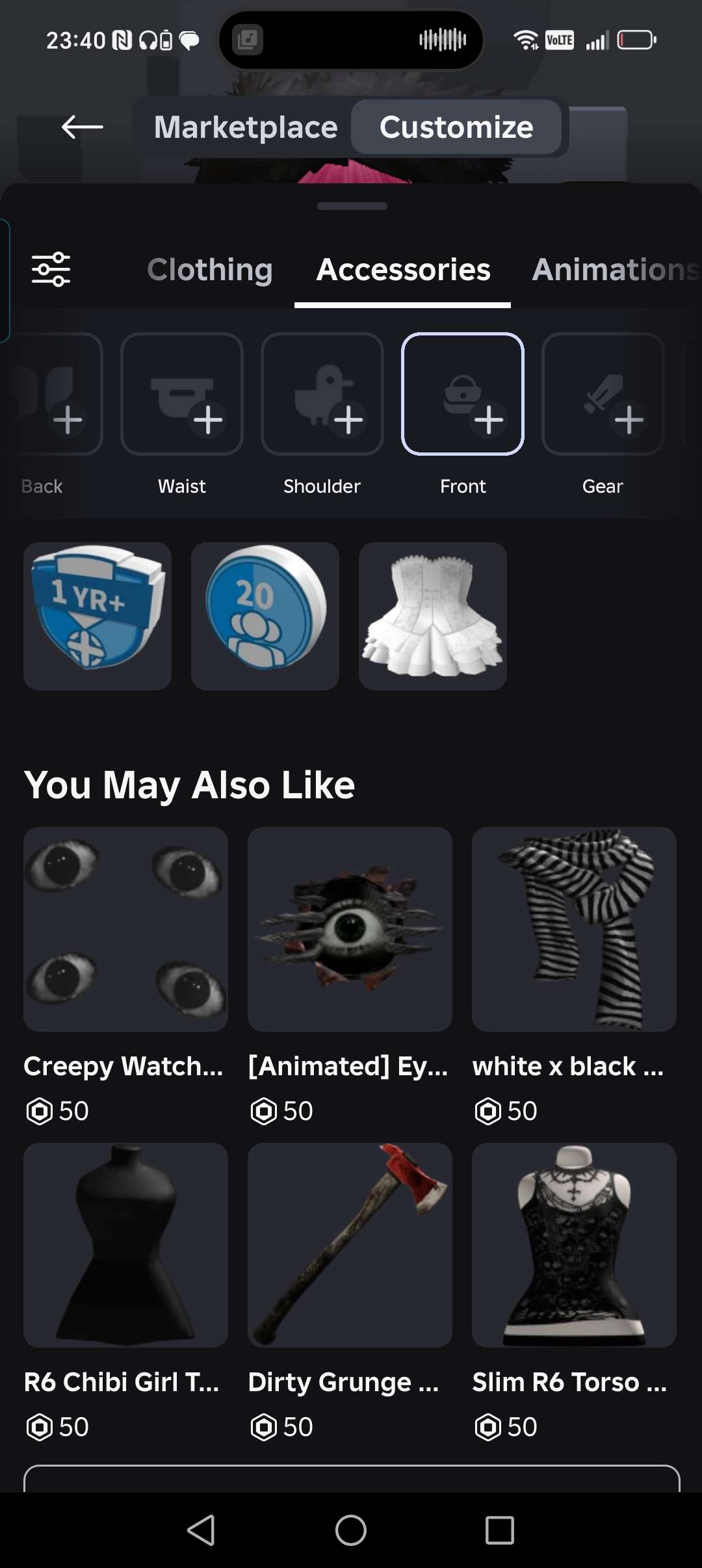 продажа предметов, вещей На моём аккаунте много вещей
Также есть прокачка в таких играх как blade ball(оружие за рб), combat warriors(369лвл), Evade 149лвл. Это больше девчачий аккаунт, но имеют... - Предметы, вещи в Roblox
