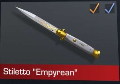 продажа предметов, вещей Ножик стилетто - Скины в Standoff 2