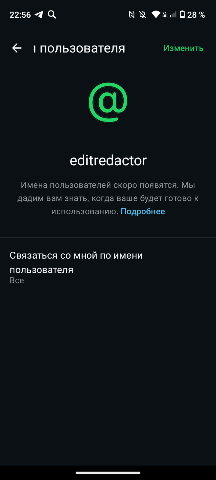 Username editredactor WhatsApp