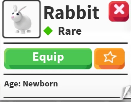 продажа предметов, вещей Rabbit  - Предметы, вещи в Roblox