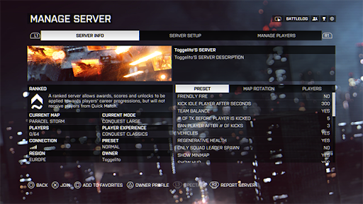 Как создать сервер в Battlefield 2042. Часть 1