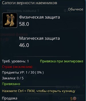 Icarus. Гайд по начальной экипировки для всех классов - картинки