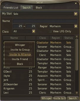Aion (Айон). Альянсы - картинки